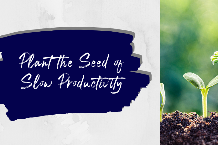 Plant the Seeds of Slow Productivity
